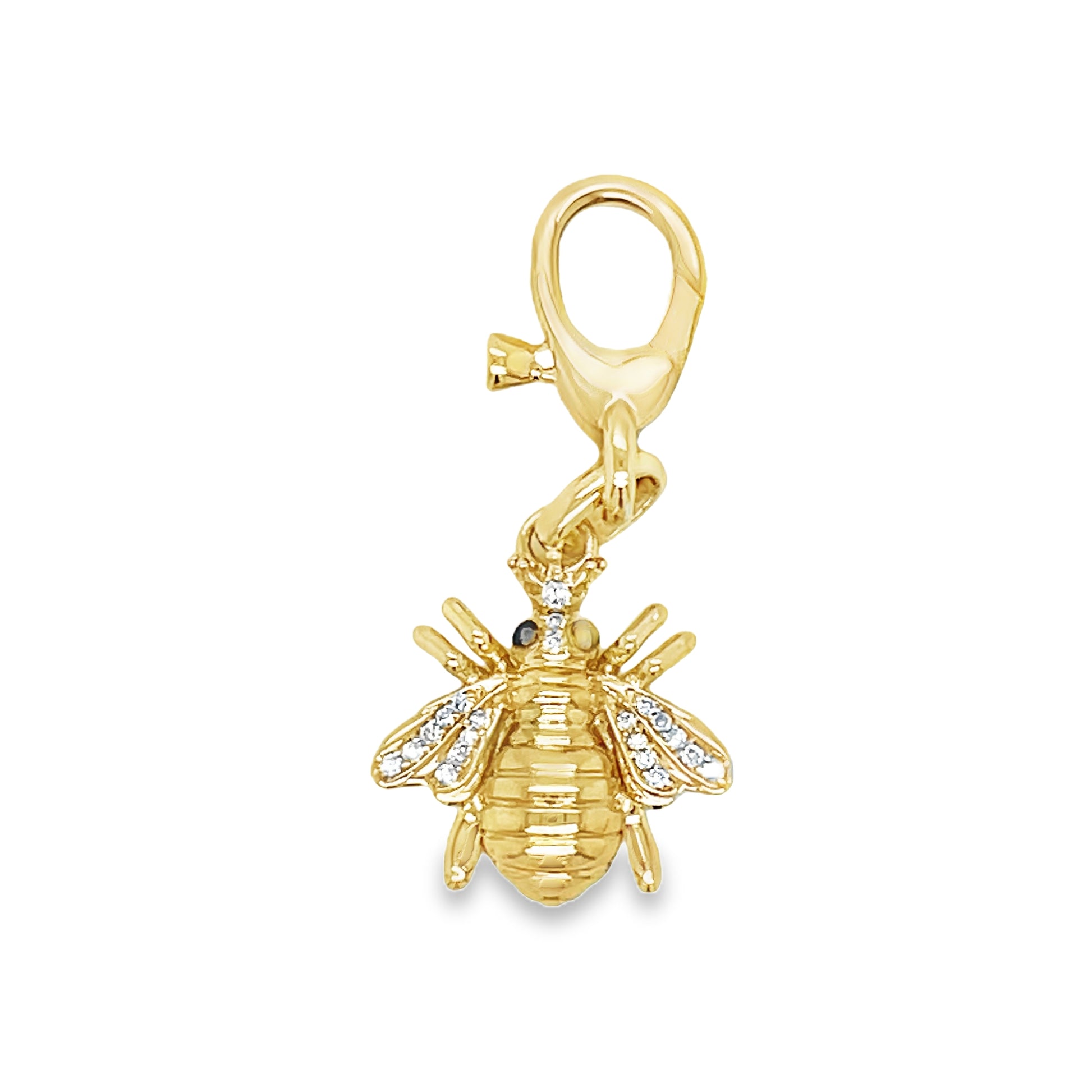 Custom Charm Yellow Gold Necklace Front view 
