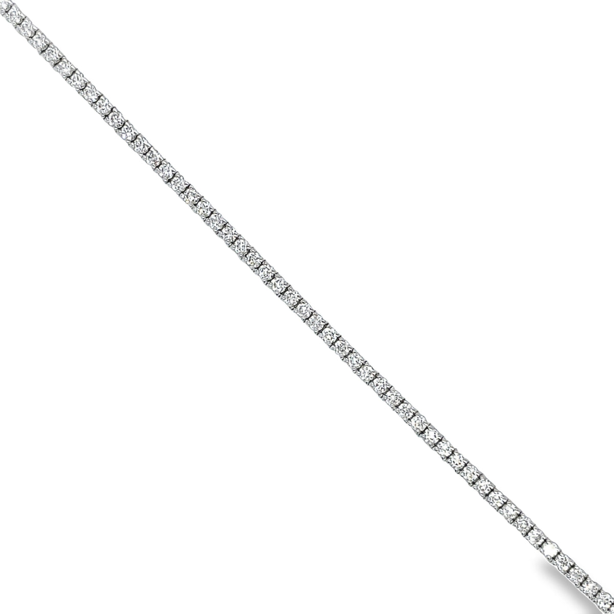 Top view of Diamond Line Tennis Bracelet 1.70 cts 14K White Gold