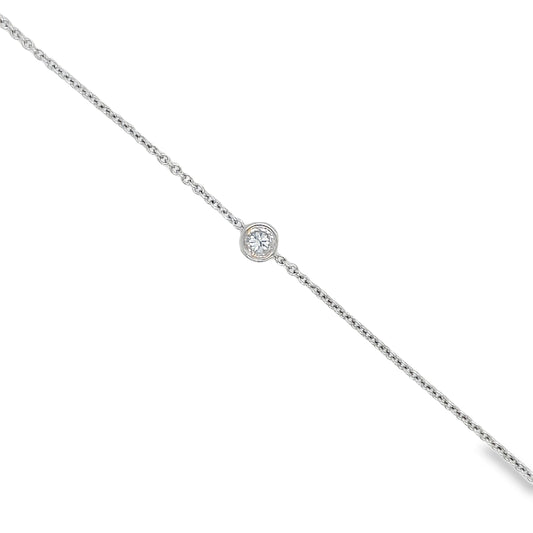 Diamond By The Yard Bracelet 0.15 cts Top View