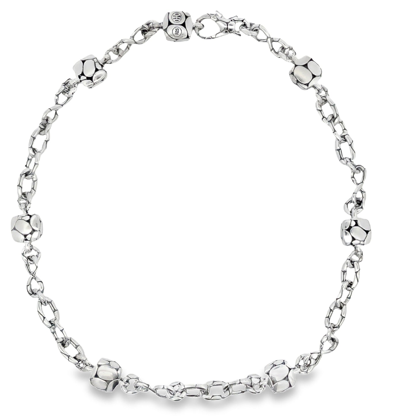 Top view of Estate John Hardy Kali Station Sterling Silver Necklace