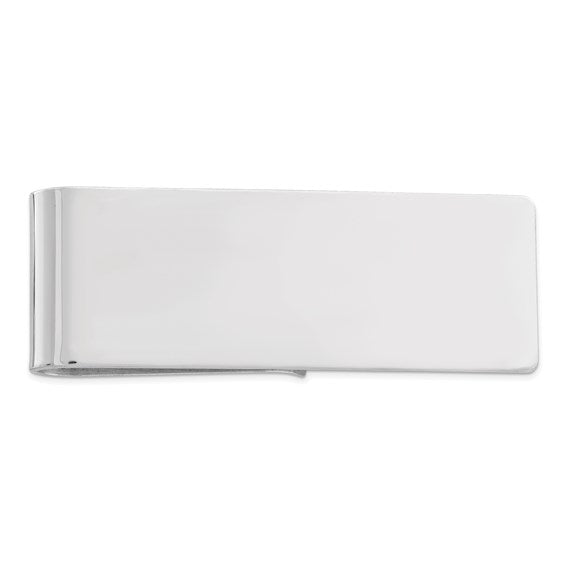 Top view of Sterling Silver Money Clip 