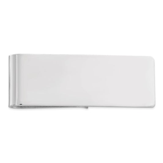 Top view of Sterling Silver Money Clip 