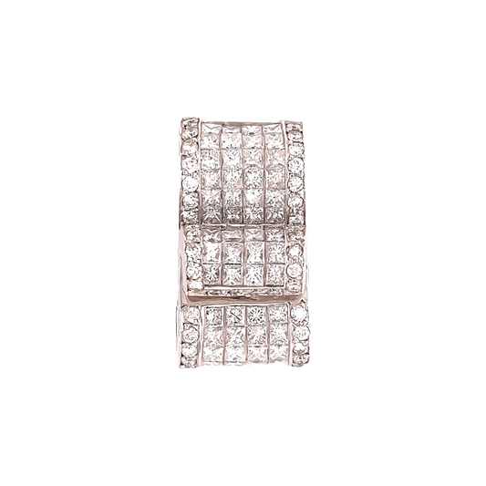 Vintage Diamond Enhancer Pendant Front view 